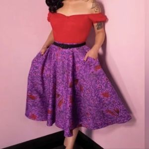 Vixen Circle Skirt in Sea Siren XL NWT